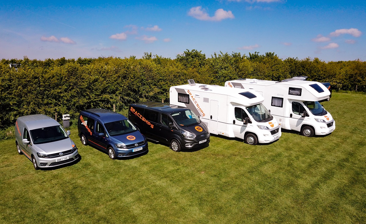 The range of Spaceships camprevans and motorhomes for hire The range of Spaceships camprevans and motorhomes for hire